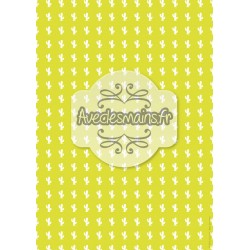 Petits cactus Blancs sur fond vert anis - stamp