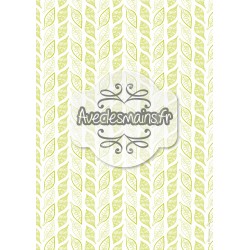 Dessins de feuilles vert - stamp