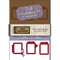 Etiquettes-cadres photos à texte - Packs-scrapbooking