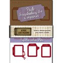 Etiquettes-cadres photos à texte - Packs-scrapbooking