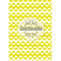 Zig-zag et triangles jaunes et blancs