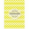Zig-zag et triangles jaunes et blancs - stamp