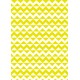 Zig-zag et triangles jaunes et blancs