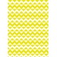 Zig-zag et triangles jaunes et blancs