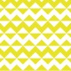 Zig-zag et triangles jaunes et blancs - zoom