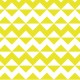 Zig-zag et triangles jaunes et blancs - zoom