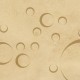 Cercles beige un peu lunaire - zoom