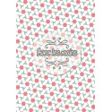 hexagones rose et pentagones blancs