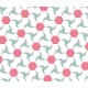 hexagones rose et pentagones blancs - zomm