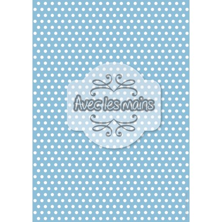 Clercles blancs sur fond bleu clair - stamp