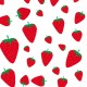 Tapis de fraises- zoom