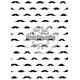 Moustaches noires sur fond blanc - stamp