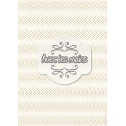 Chevrons or sur fond beige chiffonné - stamp