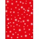 Fond rouge étoilé de blanc - petit