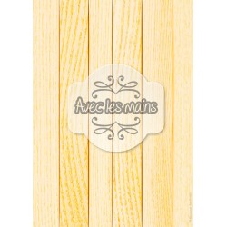 Lames de bois orange clair - stamp