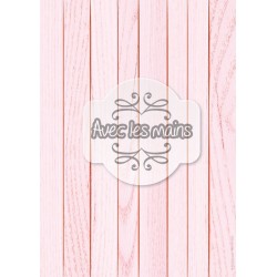 Lames de bois rose clair - stamp