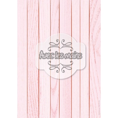 Lames de bois rose clair - stamp