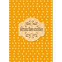 Étoiles blanches sur fond orange