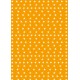 Étoiles blanches sur fond orange - petit