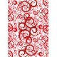 Spirales en boudins - rouge foncé - petit