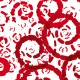 Spirales en boudins - rouge foncé - zoom