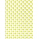 Carrés arrondis vert pomme et pastel - petit