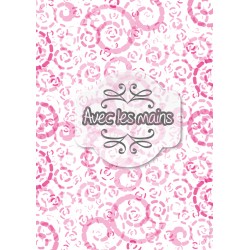 Spirales en boudins - rose - stamp