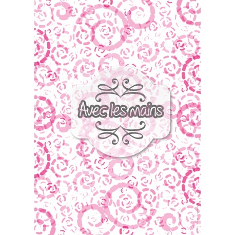 Spirales en boudins - rose - stamp