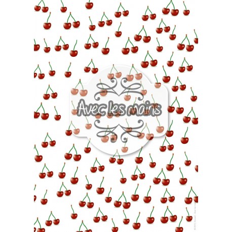 panier de cerises - stamp