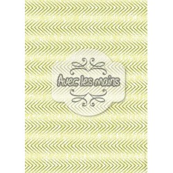 Chevrons vert foncé sur fond vert pastel chiffonné - stamp