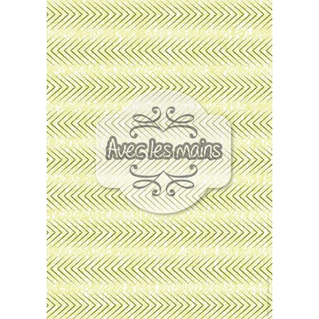 Chevrons vert foncé sur fond vert pastel chiffonné - stamp