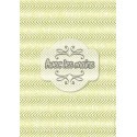 Chevrons vert foncé sur fond vert pastel chiffonné