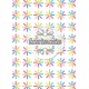 Crayons de couleur en étoile - stamp