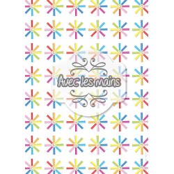 Crayons de couleur en étoile