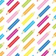 Crayons de couleur en diagonale - zoom