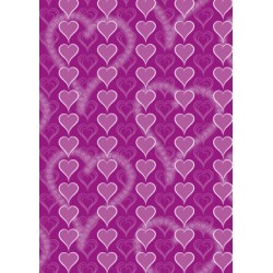 Cœur multiples sur ton violet