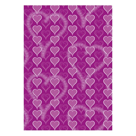 Cœur multiples sur ton violet