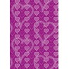 Cœur multiples sur ton violet
