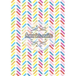 Crayons de couleur en chevrons