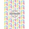 Crayons de couleur en chevrons - stamp