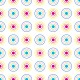 Cercles encerclés multicolores - zoom