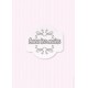 Chevrons Blancs sur fond rose pale - stamp