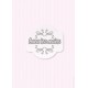 Chevrons Blancs sur fond rose pale - stamp